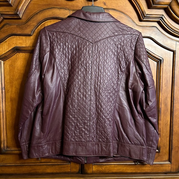 VTG Bradley Bayou Leather Jacket Size 1X - Picture 4 of 14